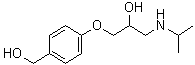 CAS # 62572-93-4, 4-[2-Hydroxy-3-[(1-methylethyl)amino]propoxy]benzenemethanol, H 119/68