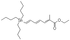 CAS # 625823-98-5, 2-Methyl-7-(tributylstannyl)-2,4,6-heptatrienoic acid ethyl ester