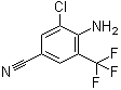 structure of CAS# 62584-25-2, 4-Amino-3-chloro-5-(trifluoromethyl)benzonitrile
