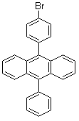 9-(4-溴苯基)-10-苯基蒽分子结构 (CAS 625854-02-6)