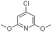 4-氯-2,6-二甲氧基吡啶分子结构 (CAS 62616-14-2)