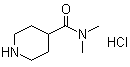 structure of CAS# 6270-42-4, N,N-二甲基-4-哌啶甲酰胺盐酸盐
