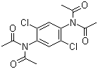 structure of CAS# 62715-83-7, N,N'-(2,5-二氯-1,4-亚苯基)双[N-乙酰基乙酰胺]