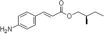 (2R)-2-甲基丁基 4-氨基肉桂酸酯分子结构 (CAS 62742-50-1)