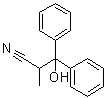 beta-羟基-alpha-甲基-beta-苯基苯丙腈分子结构 (CAS 6275-86-1)