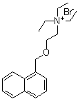 CAS # 6276-85-3, N,N,N-Triethyl-2-(1-naphthalenylmethoxy)ethanaminium bromide, NSC 34911