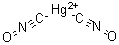CAS # 628-86-4, Mercury fulminate, Mercuric fulminate, Mercury fulminate (Hg(ONC)2), Mercury isofulminate