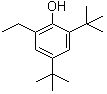 CAS # 6287-47-4, 4,6-Di-tert-butyl-2-ethylphenol, 2,4-Bis(1,1-dimethylethyl)-6-ethylphenol, NSC 8794