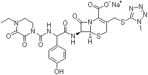 structure of CAS# 62893-20-3, 头孢哌酮钠