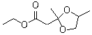 2,4-二甲基-1,3-二氧戊环-2-乙酸乙酯分子结构 (CAS 6290-17-1)