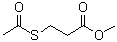 3-(乙酰基硫基)丙酸甲酯分子结构 (CAS 6291-62-9)