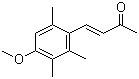 (E)-4-(4-甲氧基-2,3,6-三甲基苯基)-3-丁烯-2-酮分子结构 (CAS 62924-31-6)