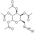6-叠氮基-6-脱氧-D-吡喃半乳糖 1,2,3,4-四乙酸酯分子结构 (CAS 629620-22-0)