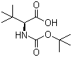 structure of CAS# 62965-35-9, N-Boc-L-叔亮氨酸