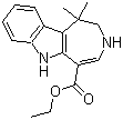 1,1-二甲基-1,2,3,6-四氢氮杂卓并[4,5-b]吲哚-5-羧酸乙酯分子结构 (CAS 629662-20-0)