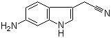 structure of CAS# 629662-49-3, 6-Amino-1H-indole-3-acetonitrile
