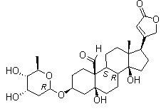 Strophanthidin digitoxoside molecular structure (CAS 630-64-8)