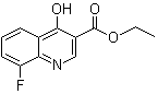 structure of CAS# 63010-69-5, 8-Fluoro-4-hydroxyquinoline-3-carboxylic acid ethyl ester
