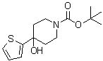 structure of CAS# 630119-99-2, 4-羟基-4-(2-噻吩基)-1-哌啶羧酸叔丁酯