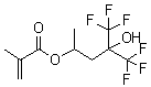5,5,5-三氟-4-羟基-4-(三氟甲基)戊烷-2-基甲基丙烯酸酯分子结构 (CAS 630414-85-6)