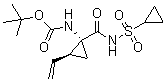 structure of CAS# 630421-48-6, [(1R,2S)-1-[[(环丙基磺酰基)氨基]羰基]-2-乙烯基环丙基]氨基甲酸叔丁酯
