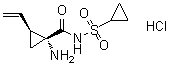 (1R,2S)-1-氨基-N-(环丙基磺酰基)-2-乙烯基环丙烷甲酰胺盐酸盐分子结构 (CAS 630421-49-7)