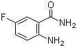 2-氨基-5-氟苯甲酰胺分子结构 (CAS 63069-49-8)