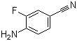 3-氟-4-氨基苯腈分子结构 (CAS 63069-50-1)