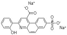 structure of CAS# 63123-35-3, 3-(2-羟基苯基)-8-磺酸基苯并[f]喹啉-1-羧酸钠盐
