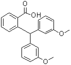CAS # 6315-41-9, 2-[Bis(3-methoxyphenyl)methyl]benzoic acid, NSC 21270