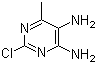 structure of CAS# 63211-98-3, 2-氯-6-甲基嘧啶-4,5-二胺