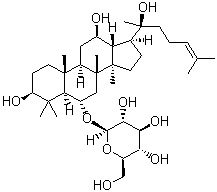 structure of CAS# 63223-86-9, 人参皂甙 Rh1