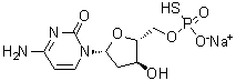CAS 登录号：63225-09-2, 2'-脱氧胞苷 5'-(硫代磷酸二氢酯)单钠盐