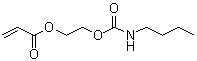 structure of CAS# 63225-53-6, 2-[[(丁基氨基)羰基]氧基]乙基丙烯酸酯