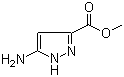 structure of CAS# 632365-54-9, 5-氨基-1H-吡唑-3-羧酸甲酯