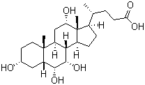 structure of CAS# 63266-88-6, 3,6,7,12-四羟基胆烷酸