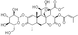 鸦胆子甙 A分子结构 (CAS 63306-30-9)
