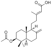 CAS 登录号：63399-37-1, 3-乙酰氧基-8(17),13E-劳丹二烯-15-酸