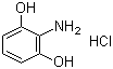 CAS # 634-60-6, 2-Aminoresorcinol hydrochloride, 2-Amino-1,3-benzenediol hydrochloride