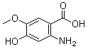 structure of CAS# 63407-32-9, 2-Amino-4-hydroxy-5-methoxybenzoic acid