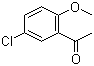 structure of CAS# 6342-64-9, 5'-氯-2'-甲氧基苯乙酮