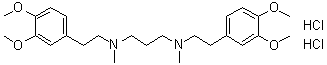 CAS # 63434-11-7, N,N'-Bis[2-(3,4-dimethoxyphenyl)ethyl]-N,N'-dimethyl-1,3-propanediamine dihydrochloride
