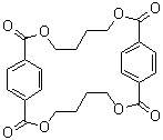 structure of CAS# 63440-93-7, 1,4-丁二醇-对苯二甲酰氯环二聚体