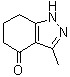 structure of CAS# 63446-38-8, 1,5,6,7-四氢-3-甲基-4H-吲唑-4-酮