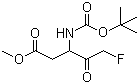 CAS # 634911-80-1, Caspase3-Inhibitor Boc-D-FMK, 3-[[(tert-Butoxy)carbonyl]amino]-5-fluoro-4-oxopentanoic acid methyl ester
