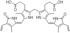 structure of CAS# 635-65-4, 胆红素