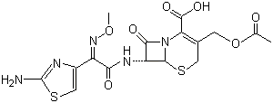 structure of CAS# 63527-52-6, Cefotaxime