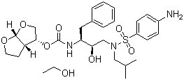地瑞那韦乙醇盐分子结构 (CAS 635728-49-3)