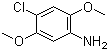 structure of CAS# 6358-64-1, 2,5-Dimethoxy-4-chloroaniline