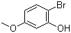 2-Bromo-5-methoxyphenol molecular structure (CAS 63604-94-4)